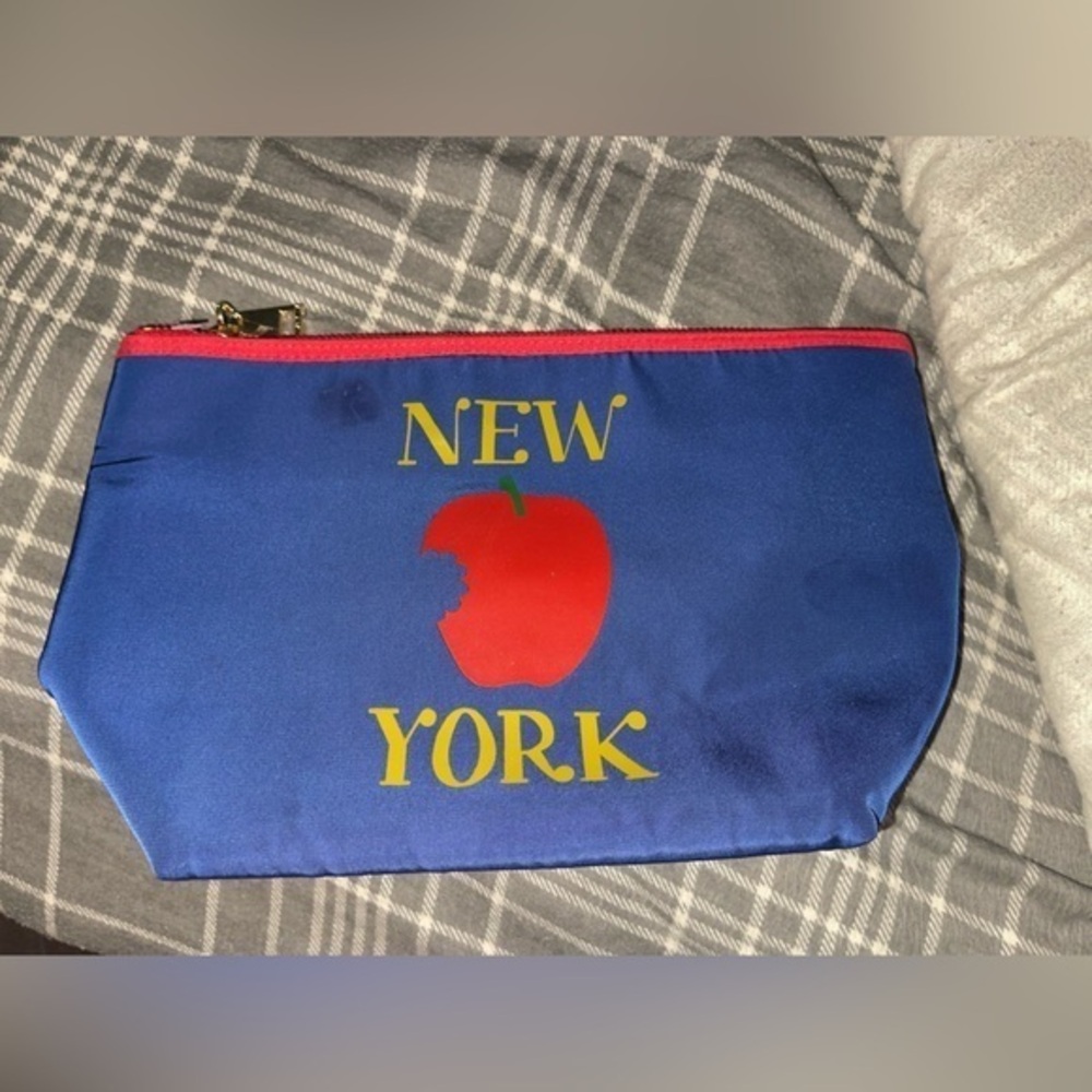 Pottery Barn Blue New York Pouch